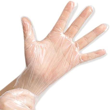 Disposable plastic gloves